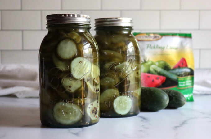 Old Fashioned Cucumber Lime Pickles (with Pickling Lime)