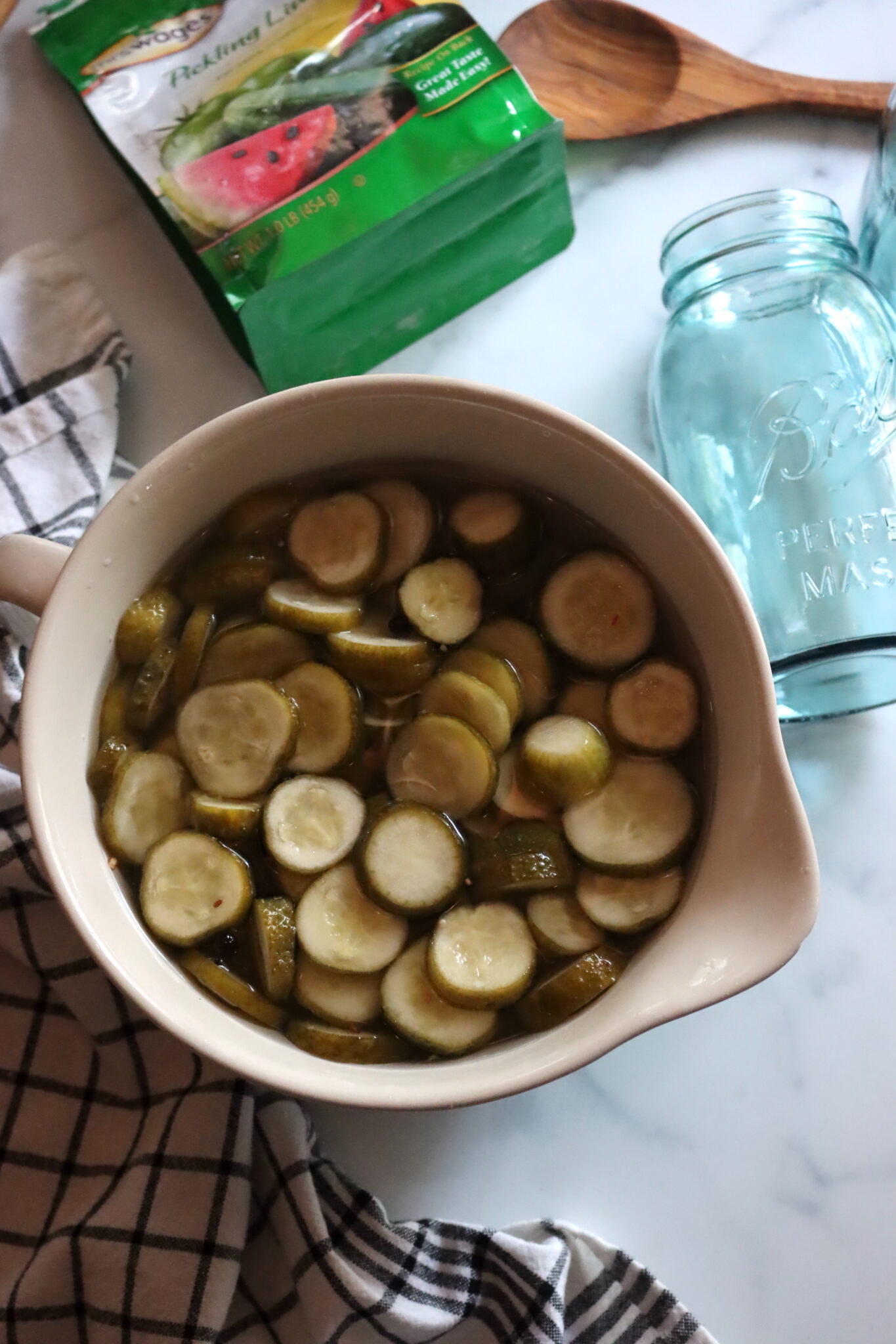 Old Fashioned Cucumber Lime Pickles (with Pickling Lime)