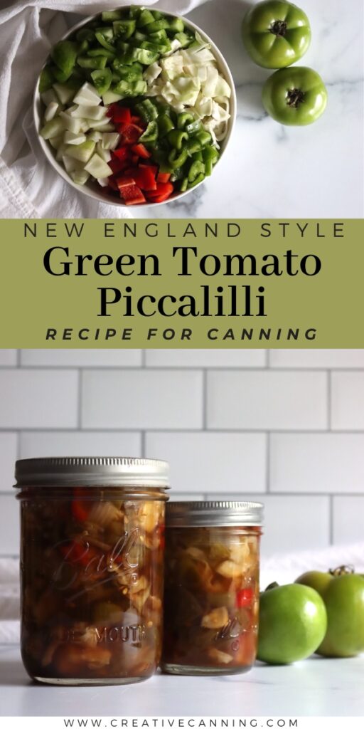 Green Tomato Piccalilli (New England Style) - Creative Canning