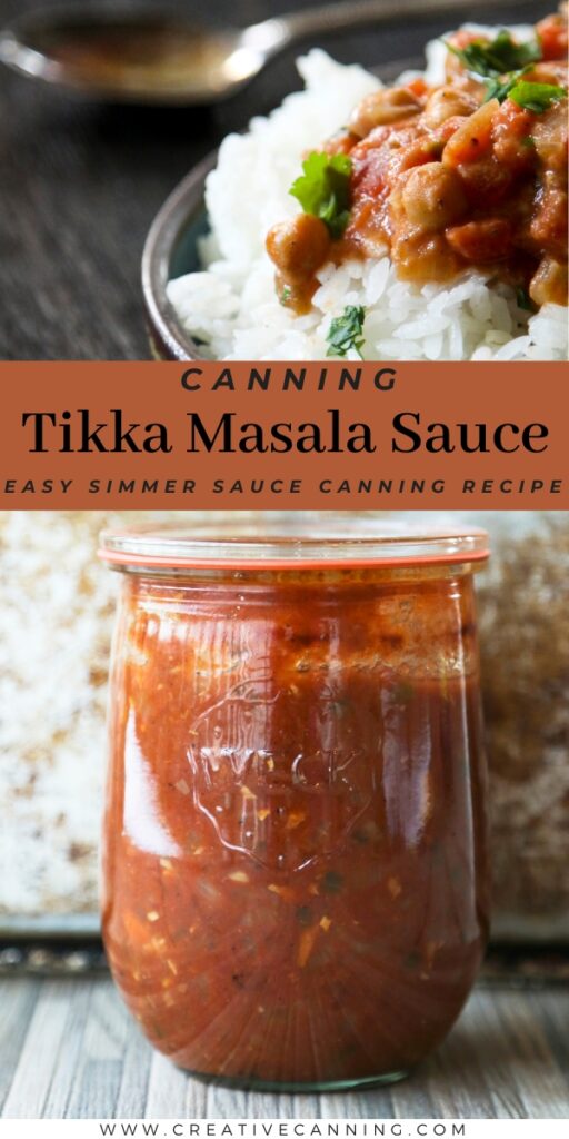 Canning Tikka Masala Sauce