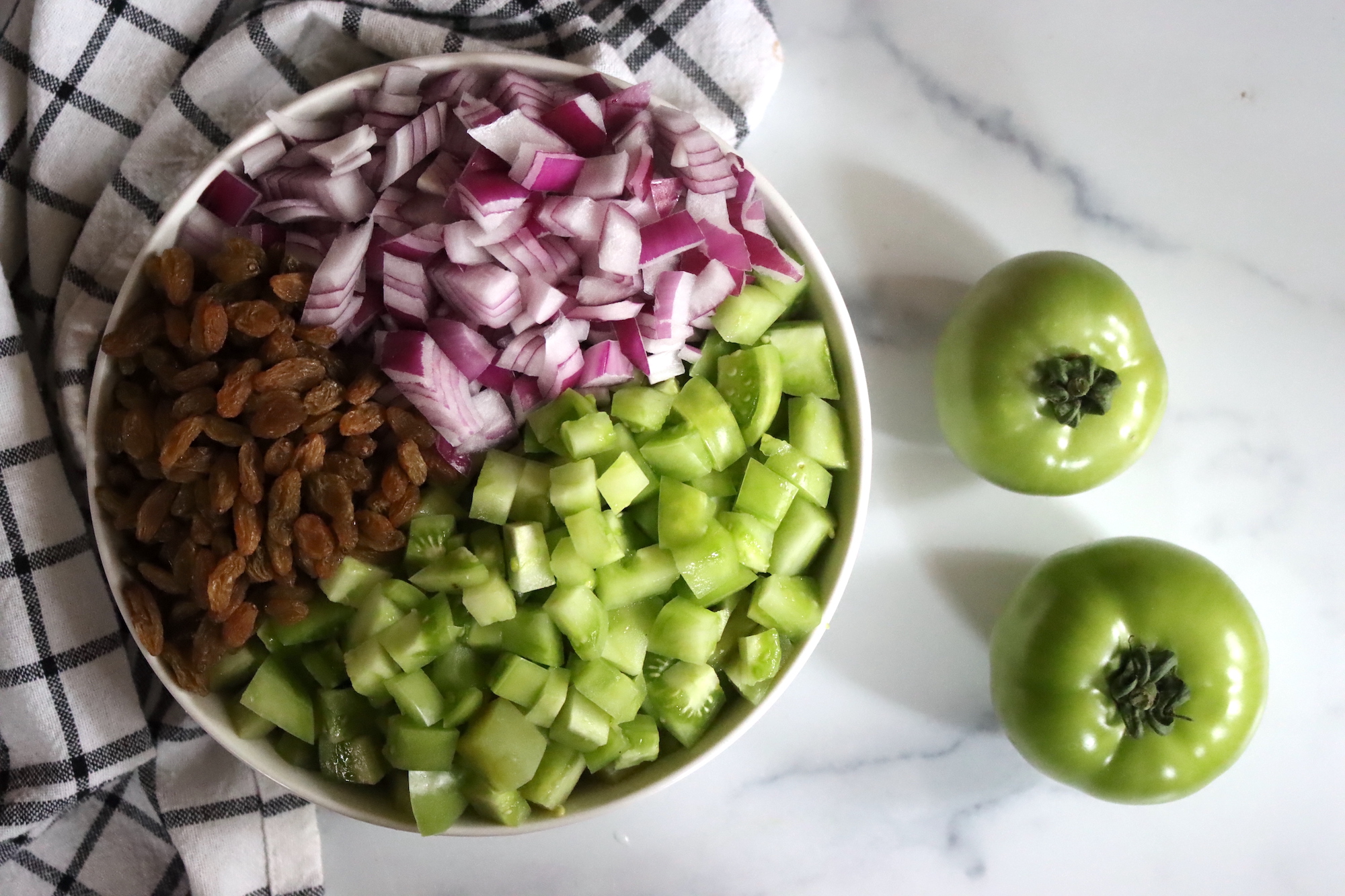 Green Tomato Chutney Ingredients