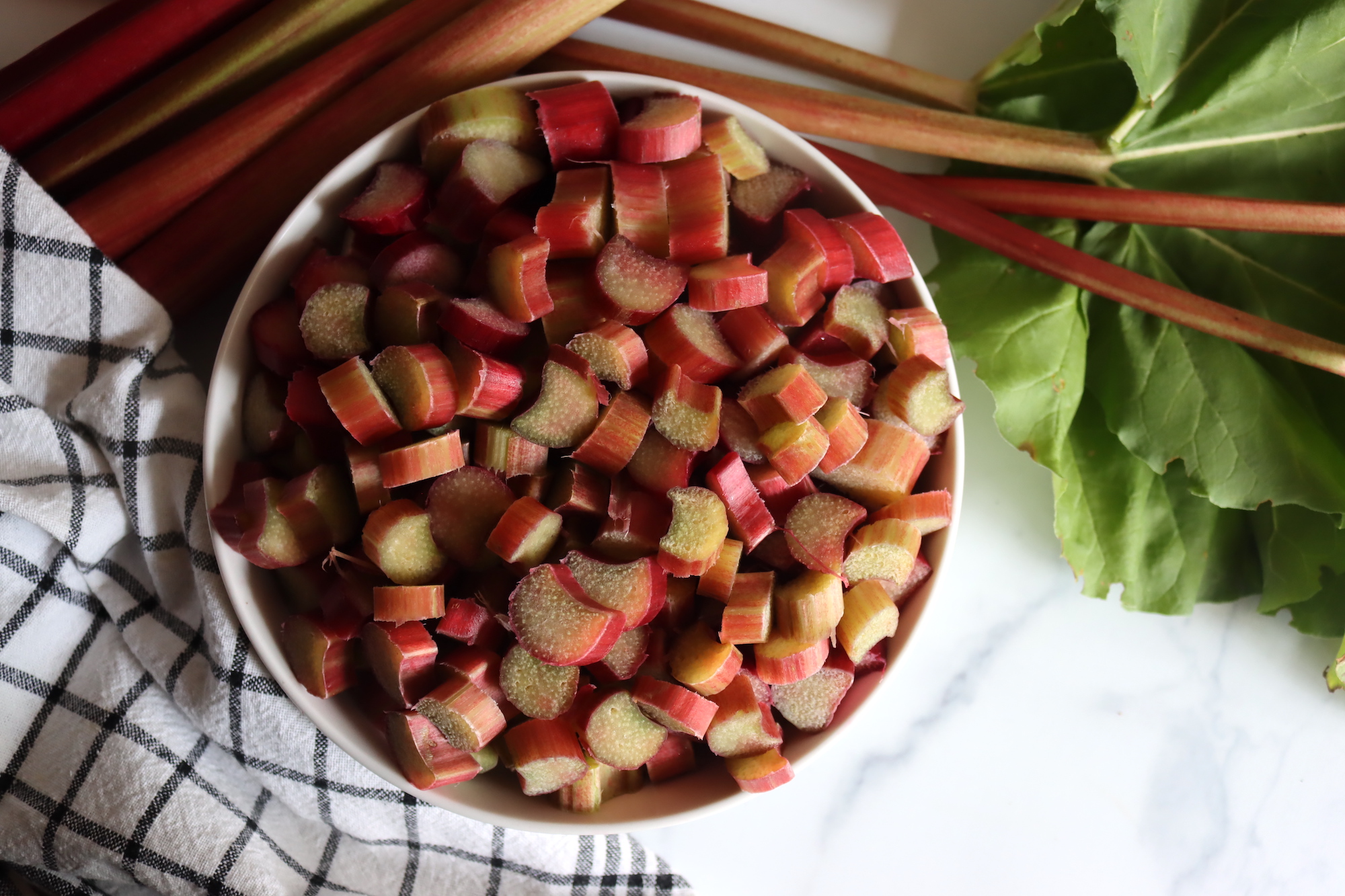Ingredients for Rhubarb Jam