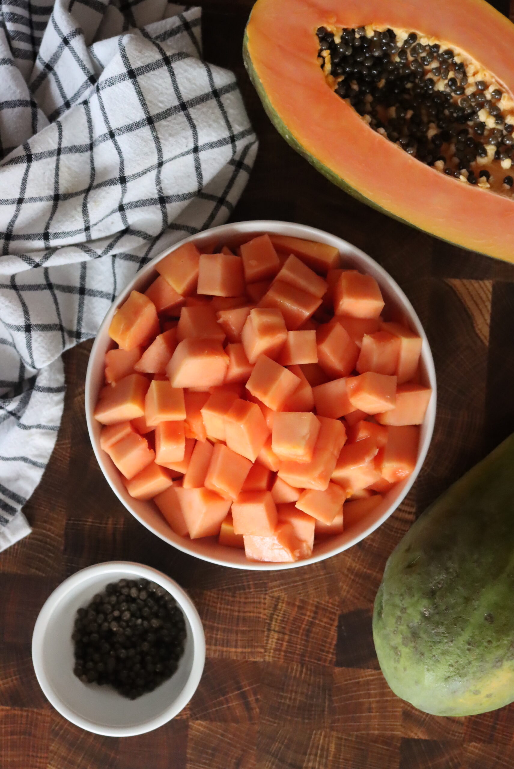 Prepared Papaya for Jam