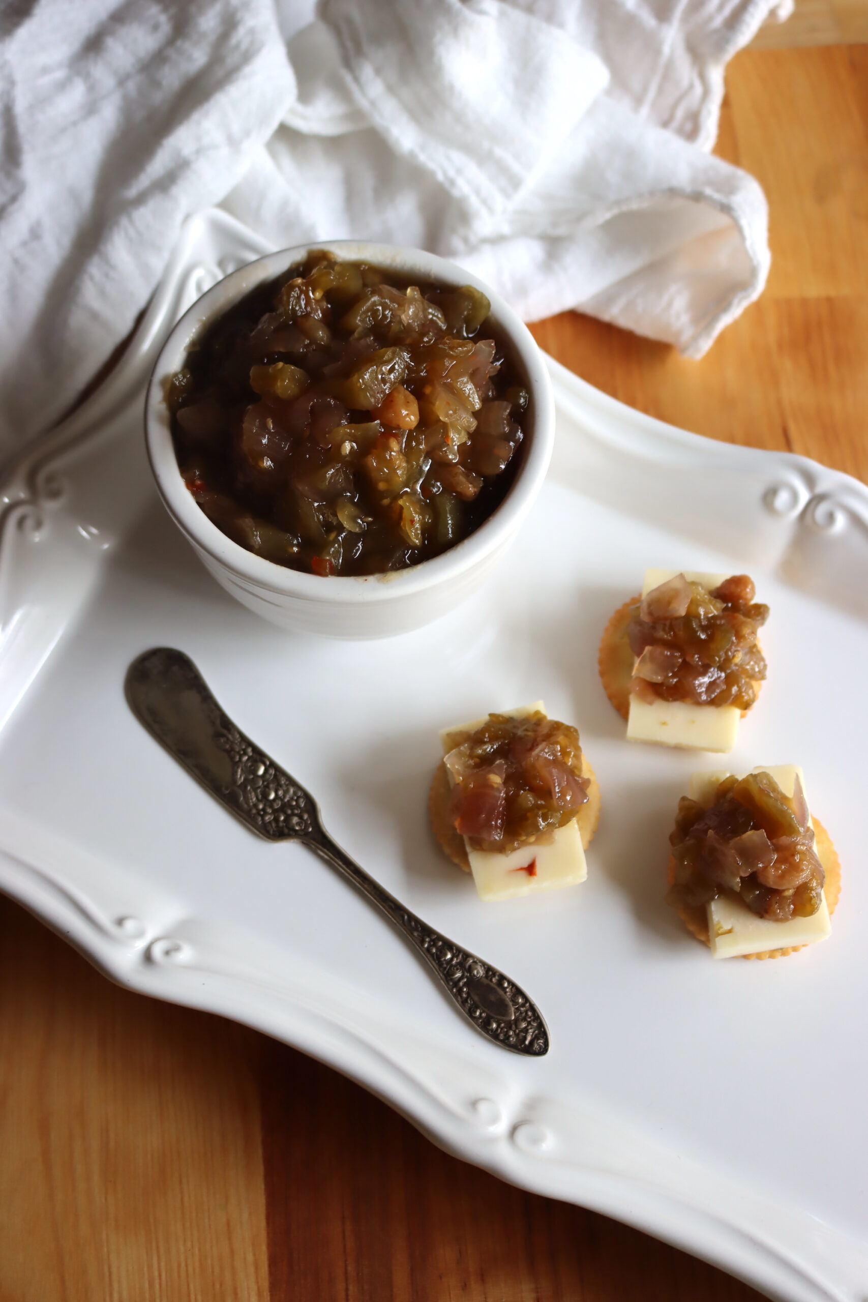 Serving Green Tomato Chutney