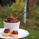 Serving Rhubarb Chutney