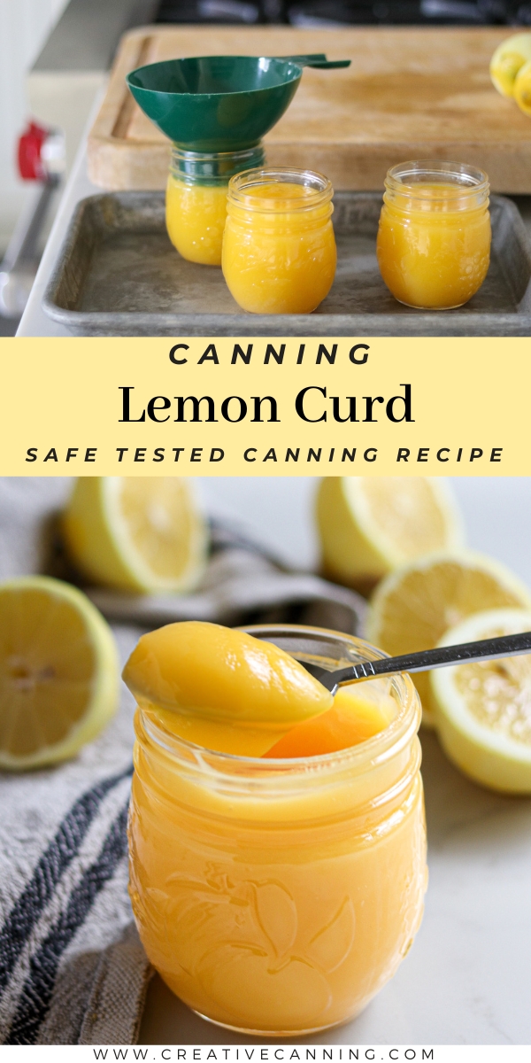 Water Bath Canning Lemon Curd