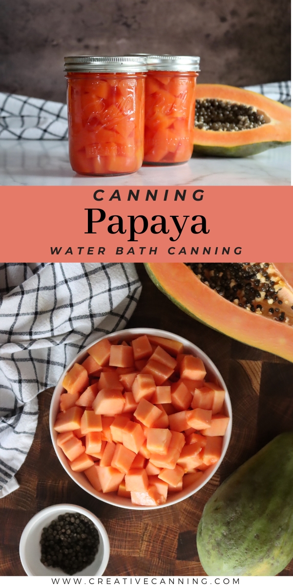 Water Bath Canning Papaya
