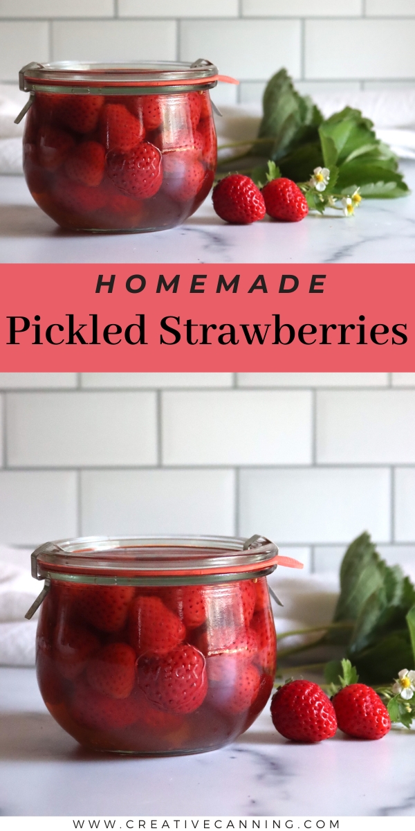 Homemade Pickled Strawberries