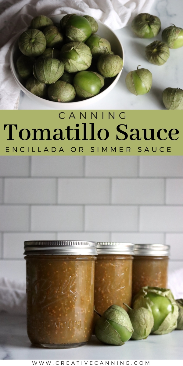 Canning Tomatillo Sauce