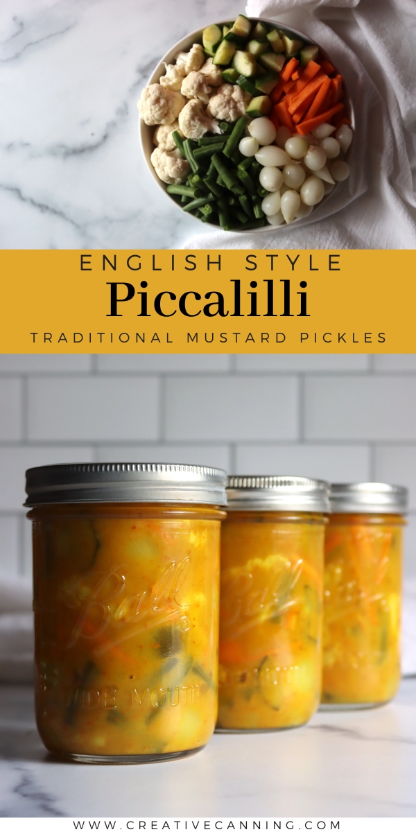 Piccalilli (English Style Mustard Pickles) - Creative Canning