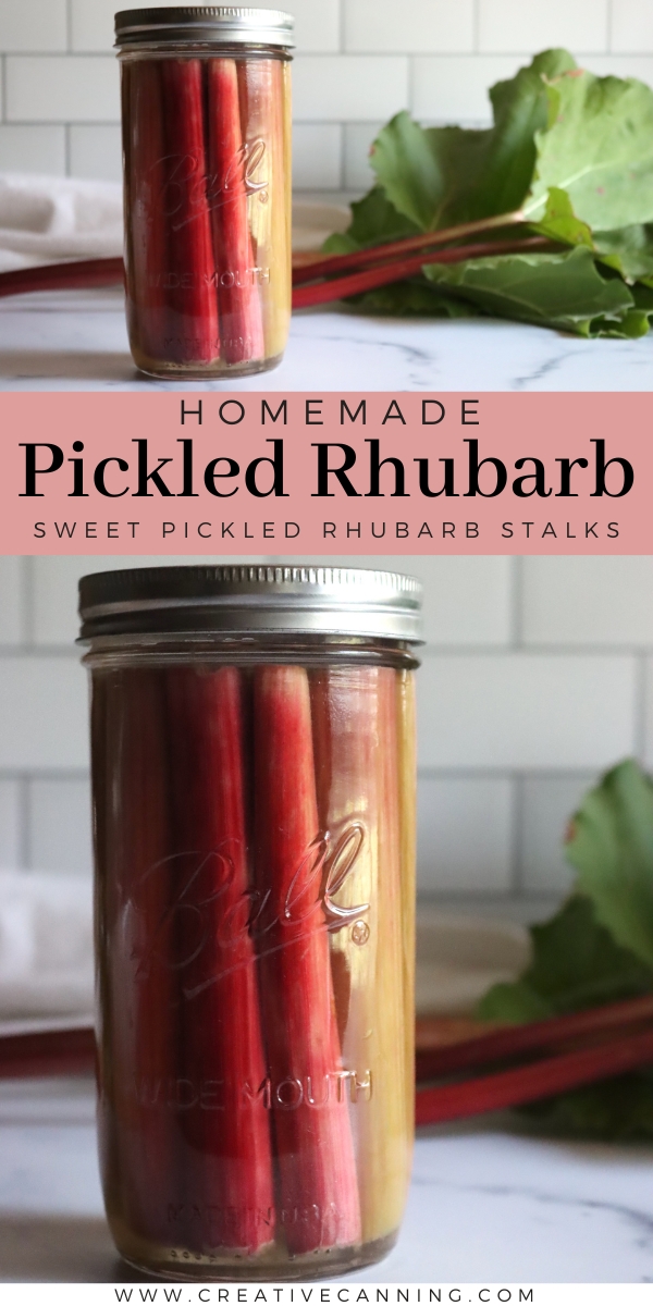 Sweet Pickled Rhubarb Recipe