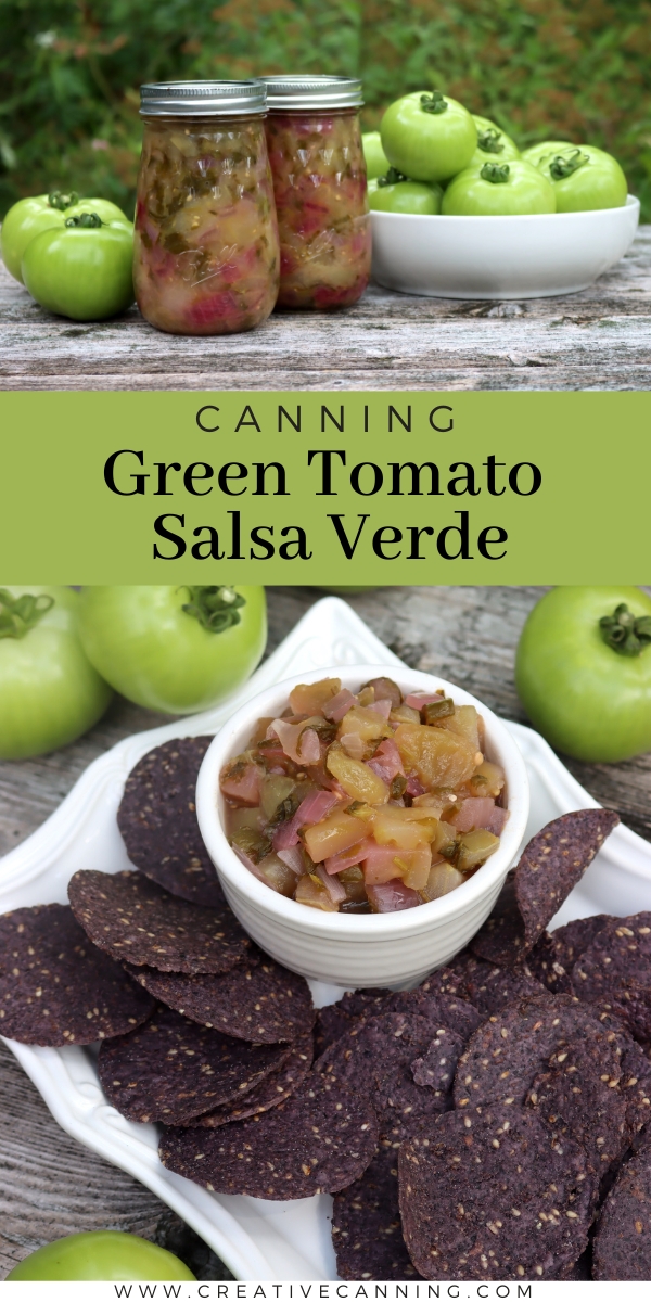 Green Tomato Salsa Verde Recipe for Canning