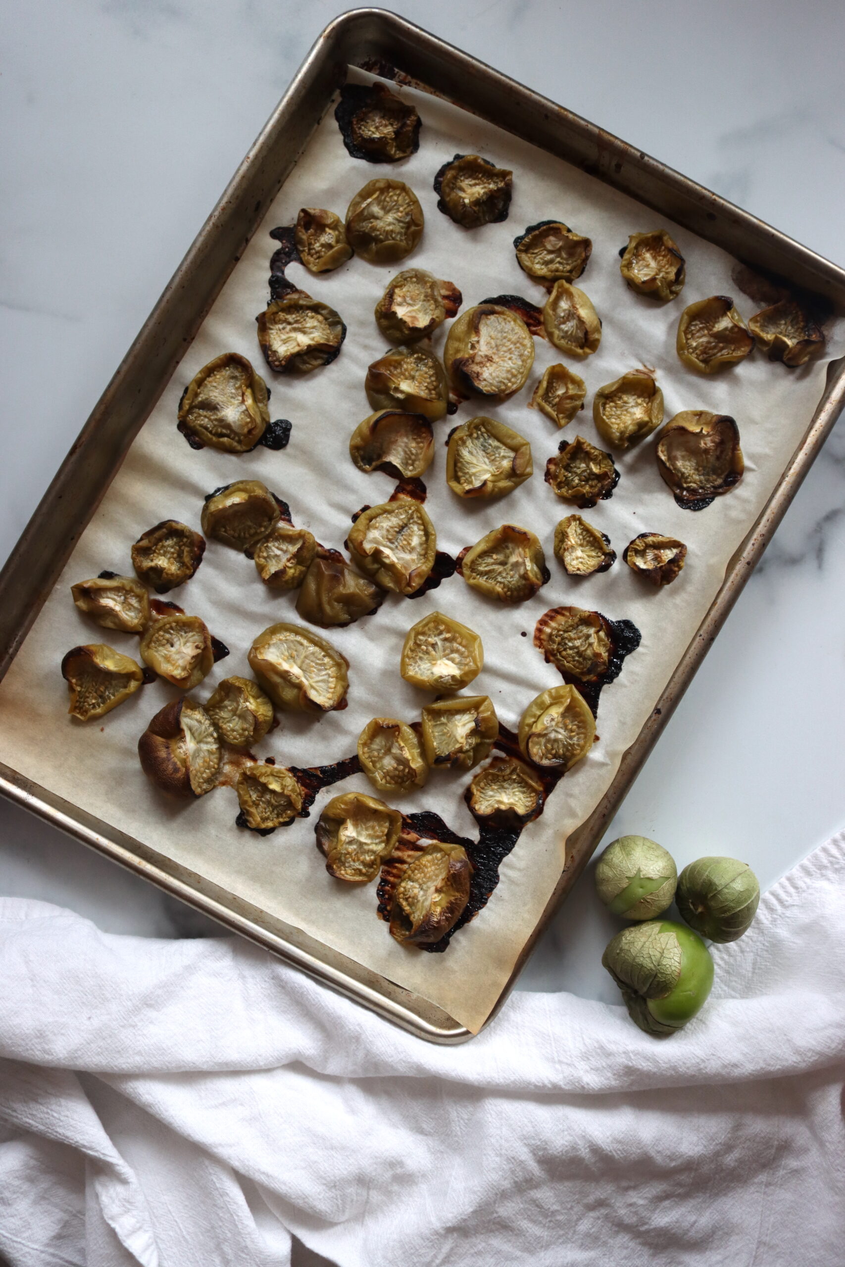 Roasted Tomatillos