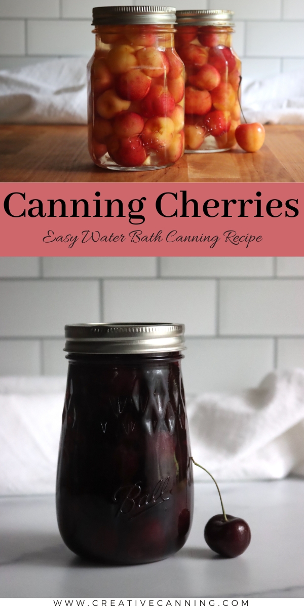 Water Bath Canning Cherries