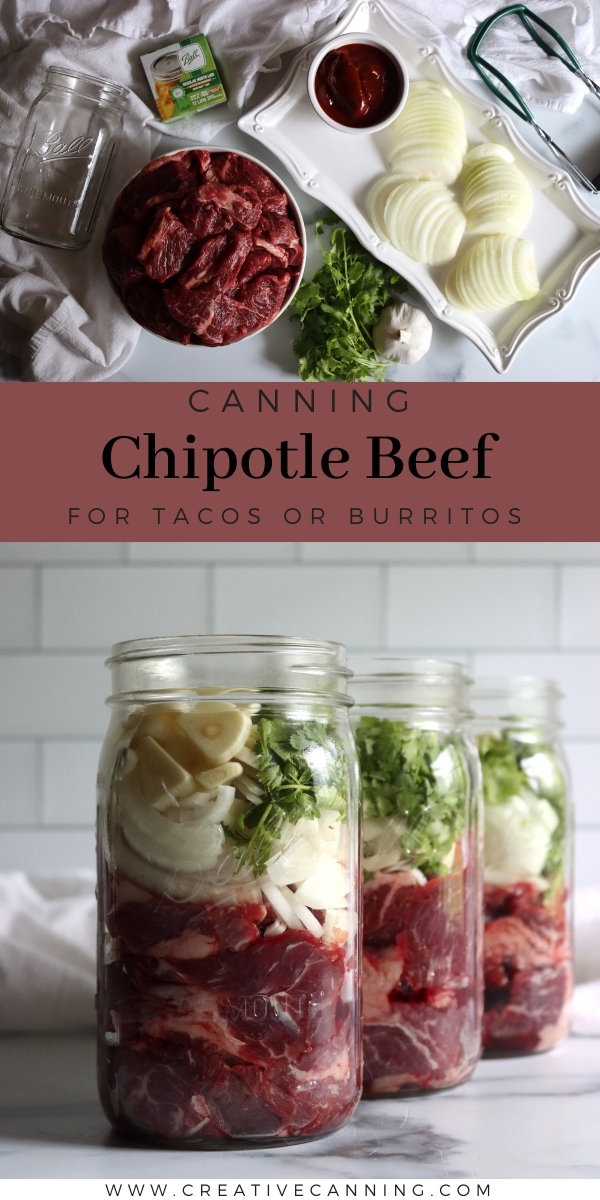 Canning Chipotle Beef Taco Meat Recipe