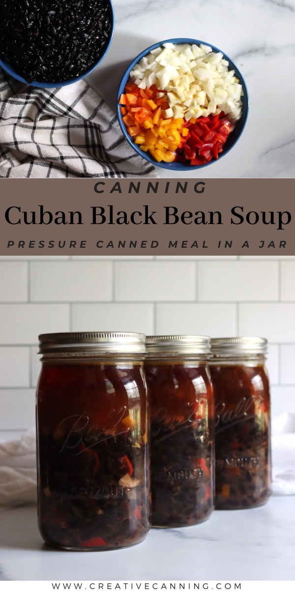 Canning Cuban Black Bean Soup