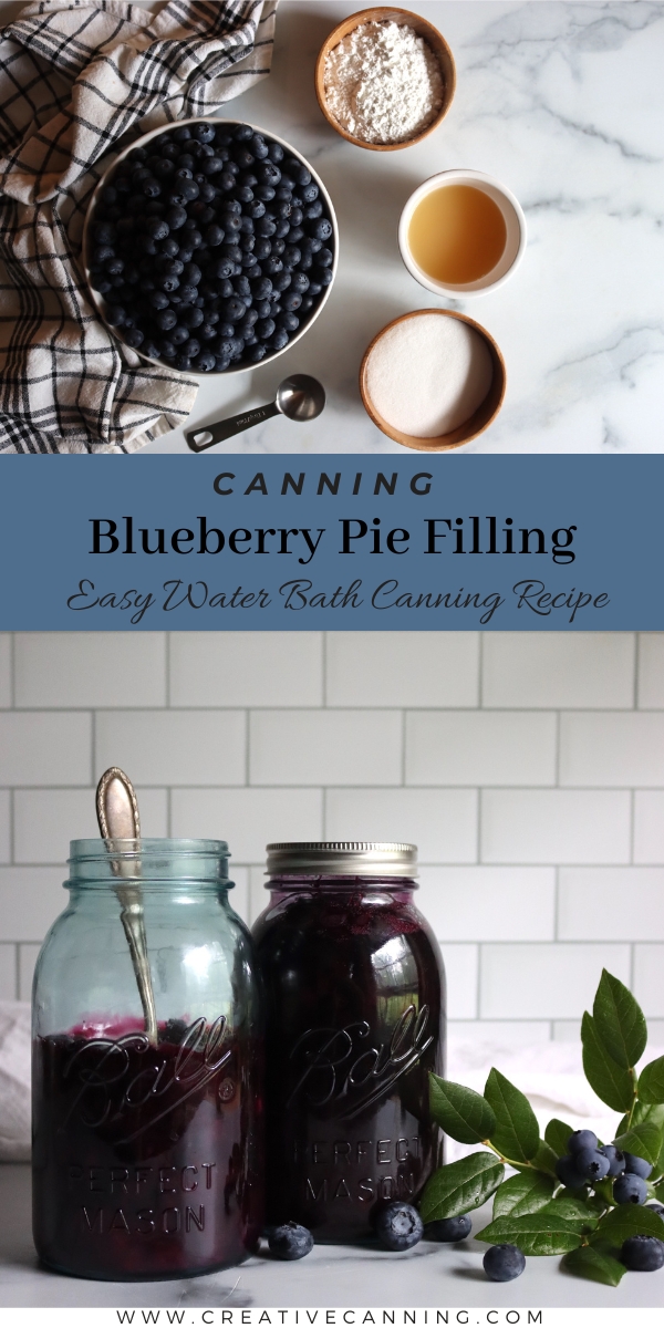 Canning Recipe for Blueberry Pie Filling