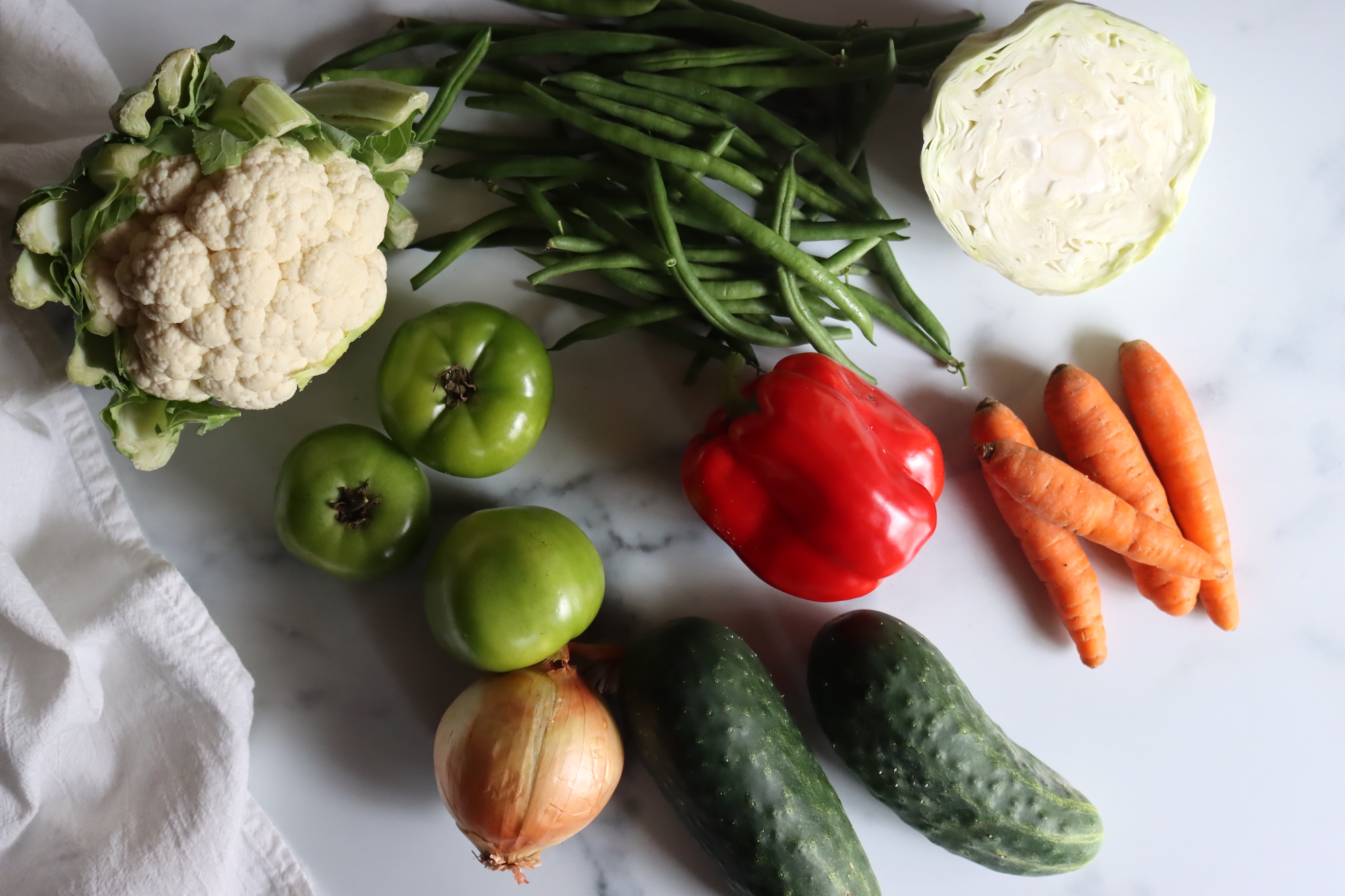 Ingredients for Amish Chow Chow