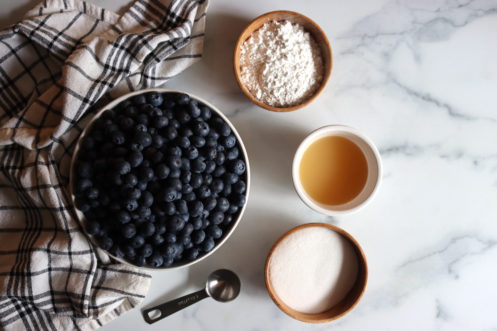 Ingredients for Blueberry Pie FIlling