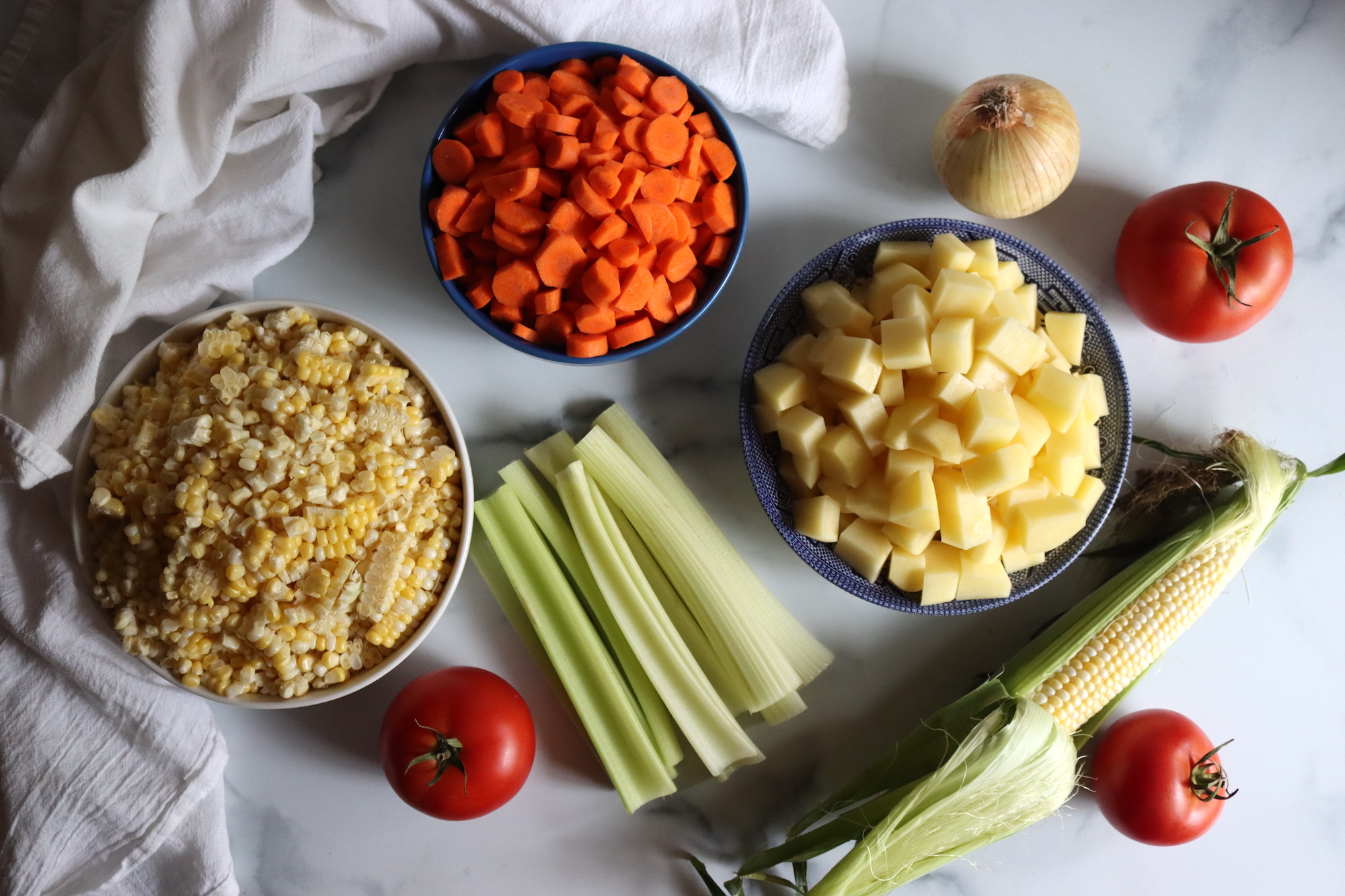 Ingredients for Vegetable Soup