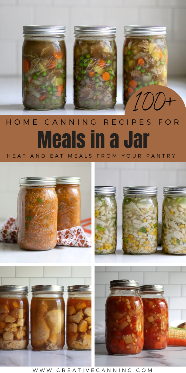 Meal in a Jar Canning Recipes List