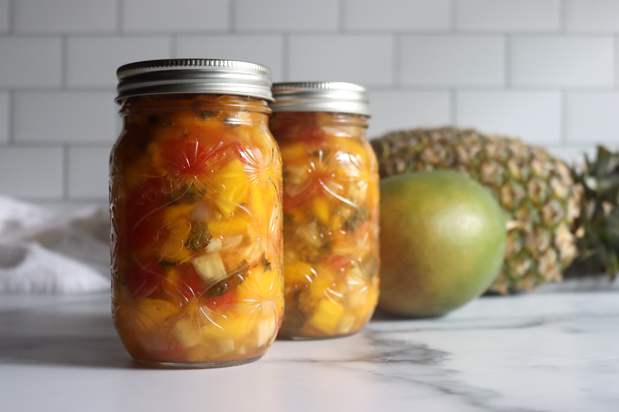 Pineapple Mango Salsa with Tomatoes