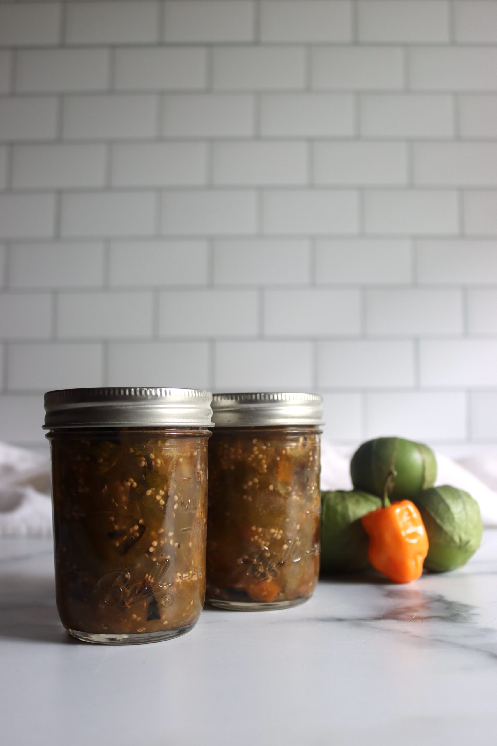 Roasted Tomatillo Habanero Salsa