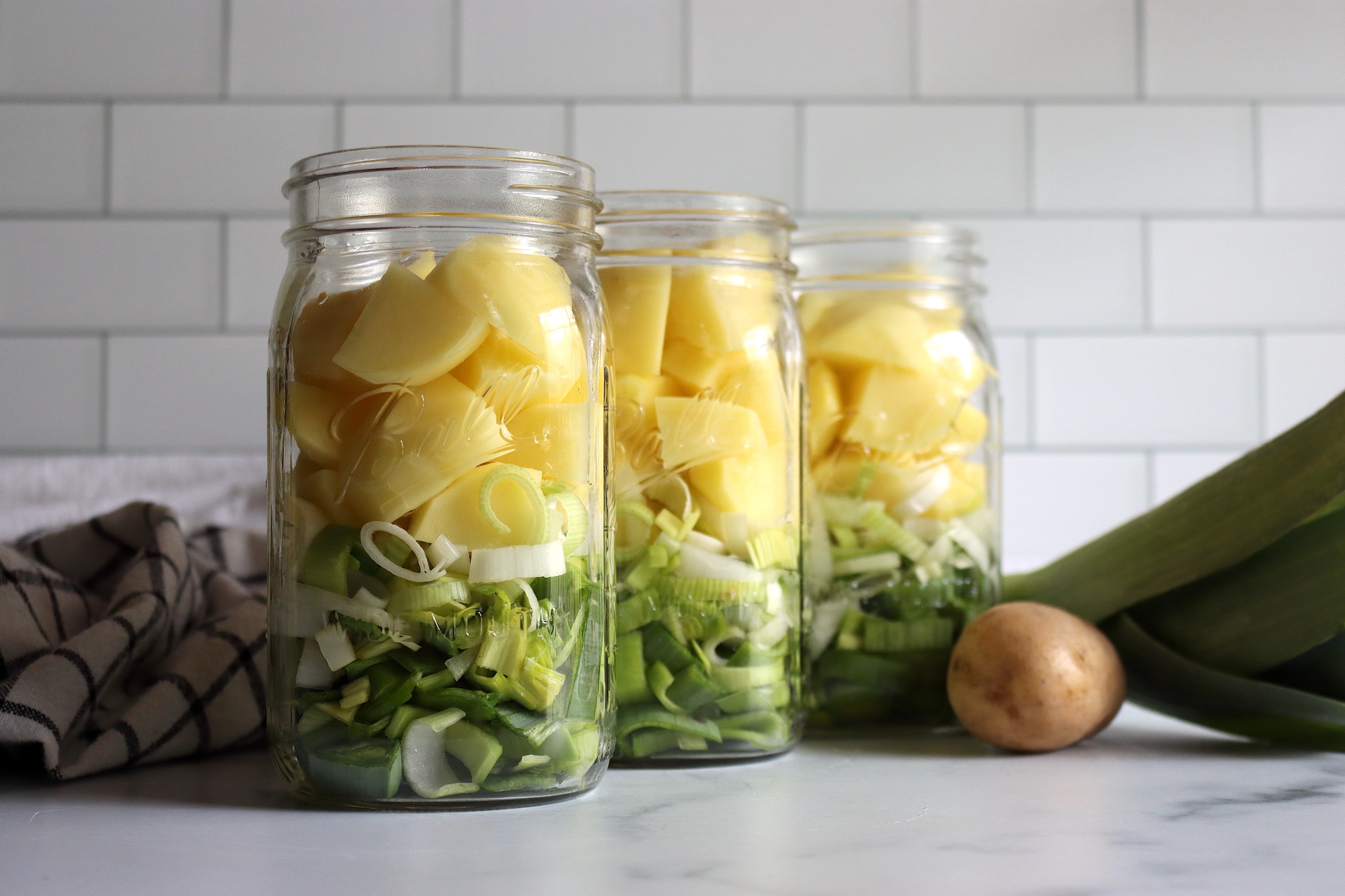 Canning Potato Leek Soup Base