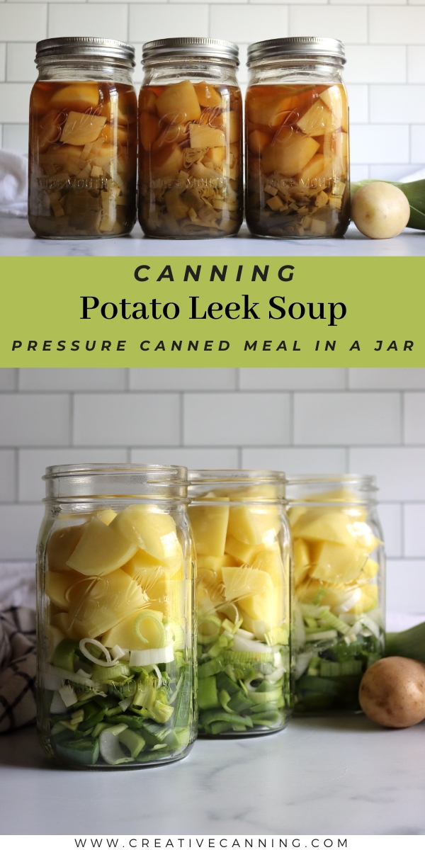 Canning Recipe for Potato Leek Soup