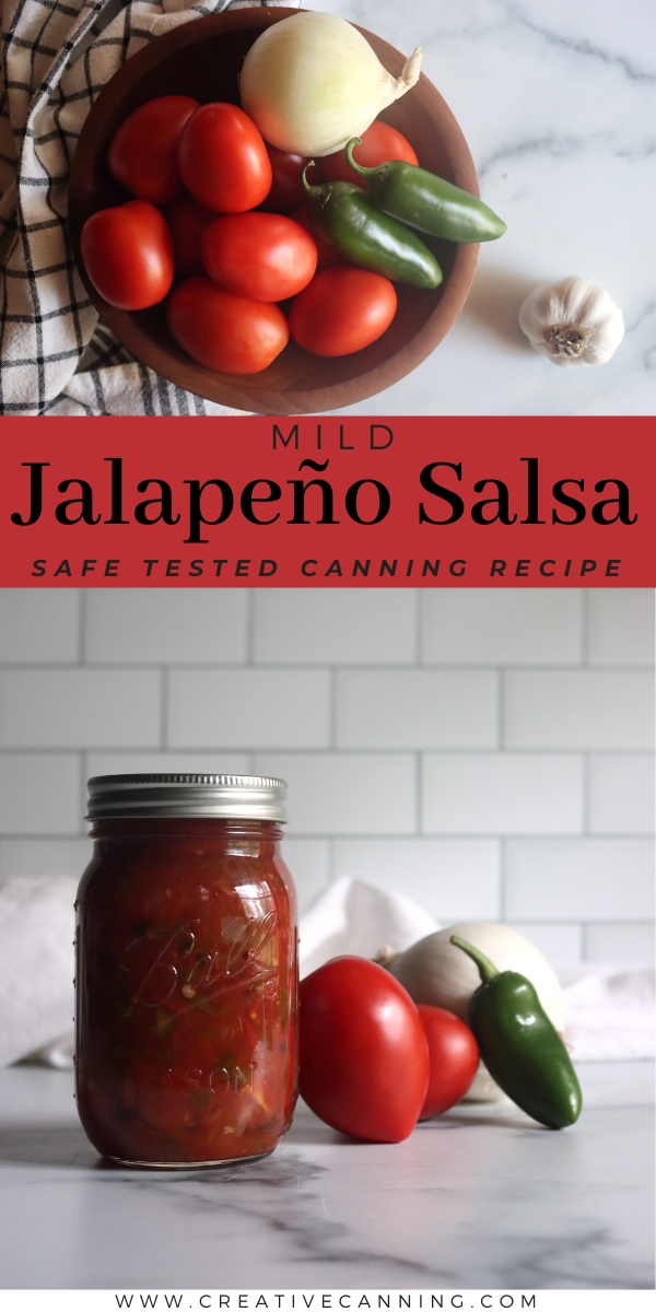 Mild Jalapeno Salsa Canning Recipe