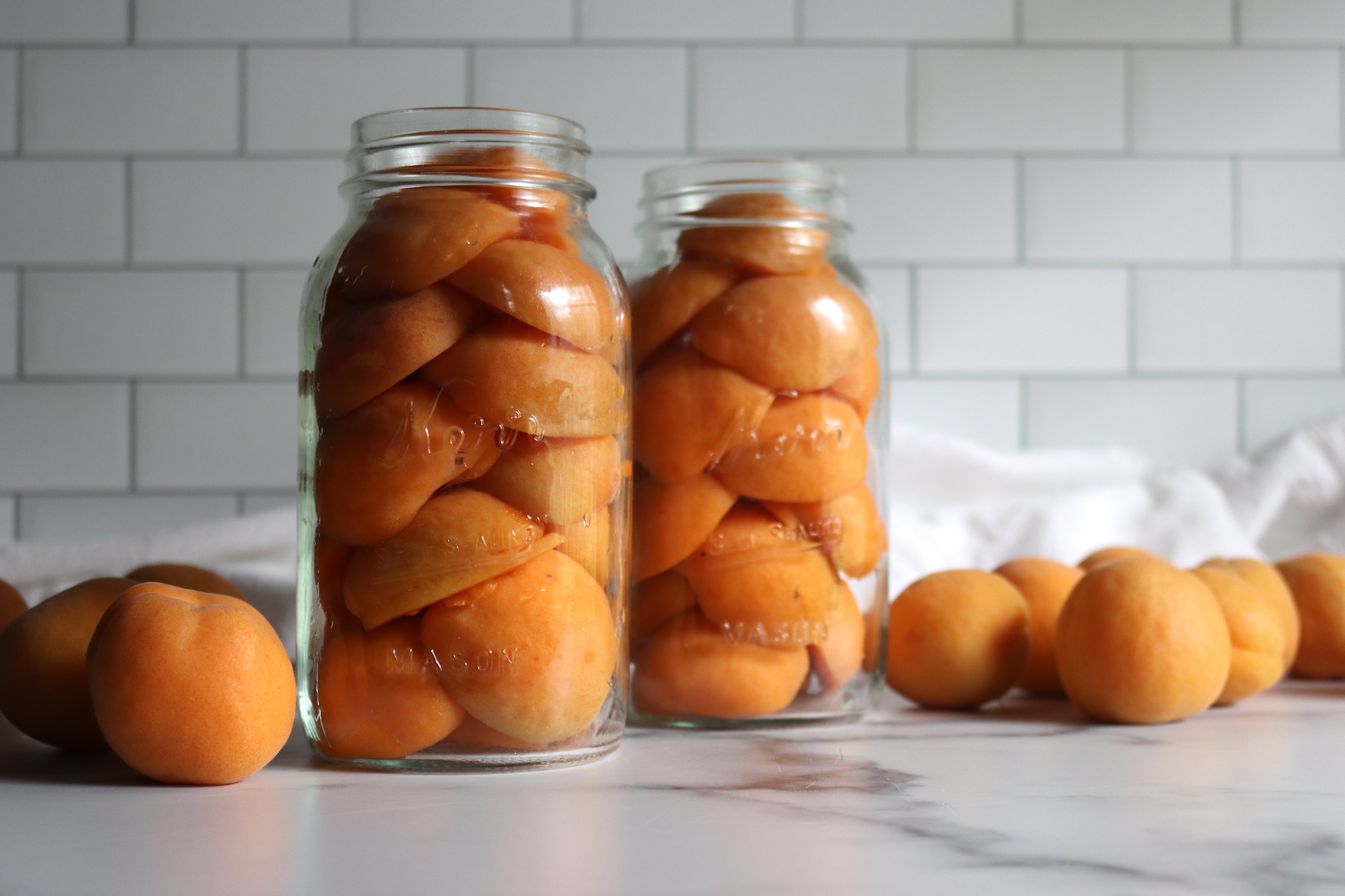 Raw pack canning apricots