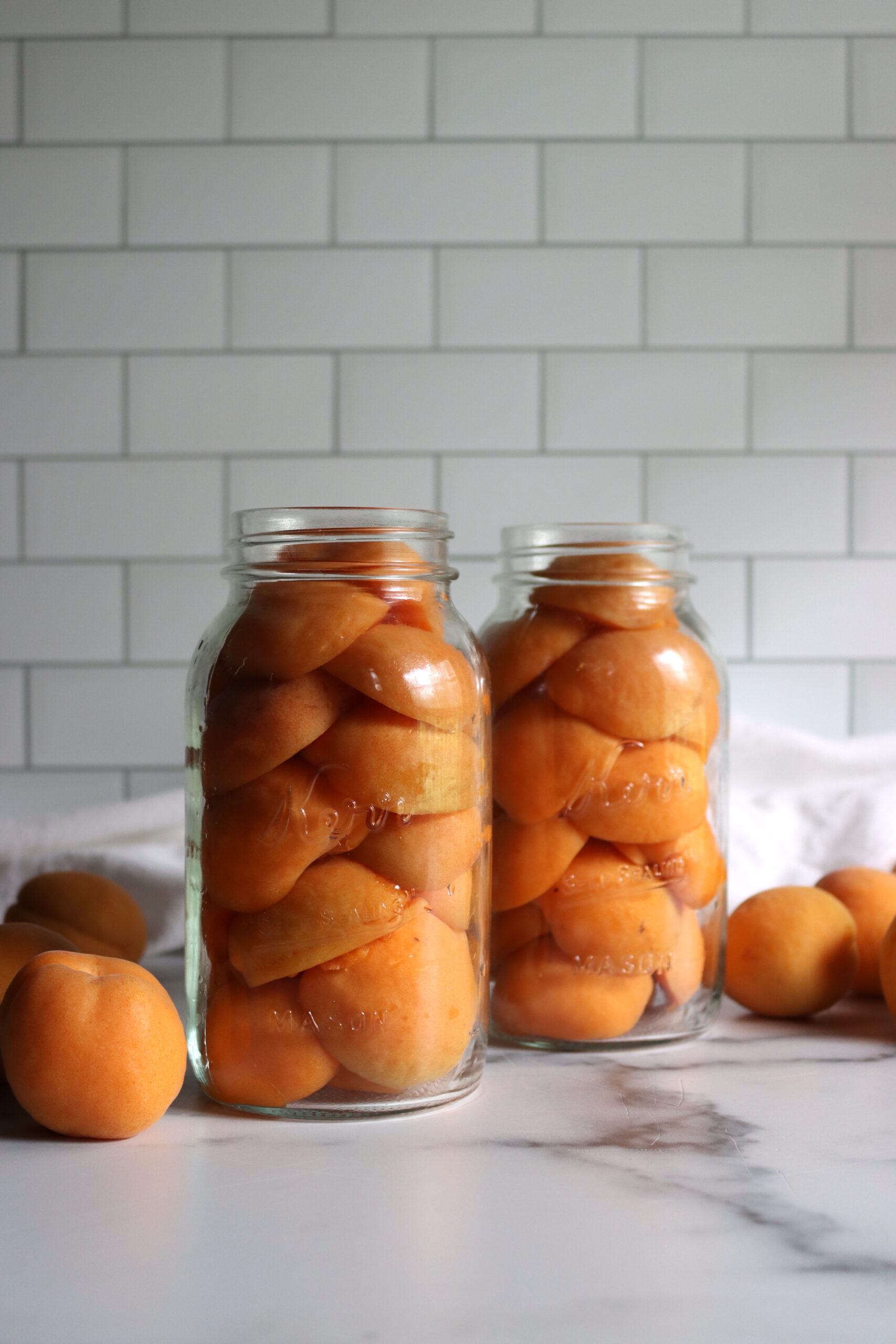 Raw pack canning apricots