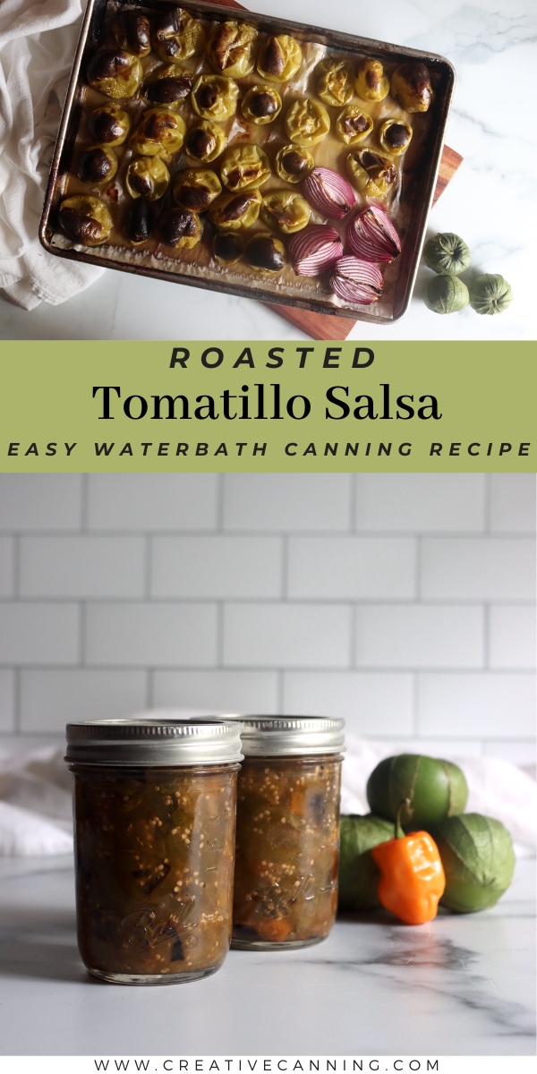 Roasted Tomatillo Salsa Canning Recipe