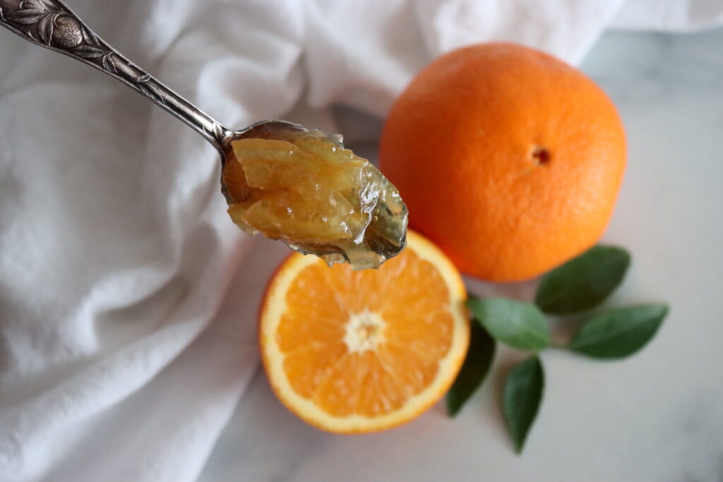 Spoon of Well Set Orange Marmalade