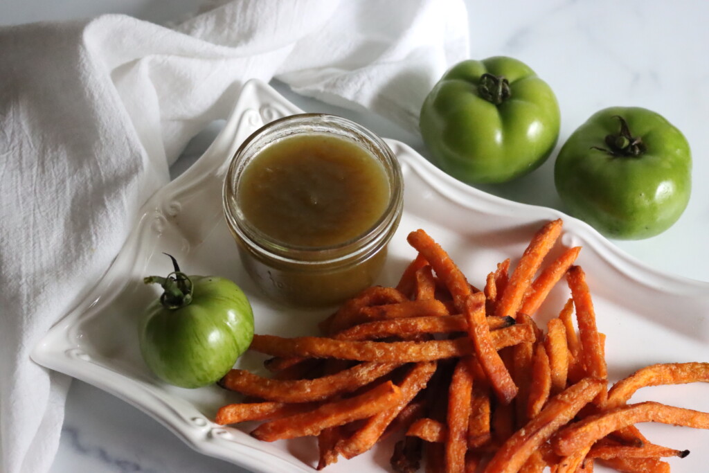Serving Green Tomato Ketchup