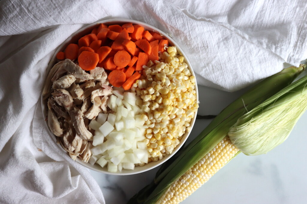 Ingredients for Chicken and Vegetable Soup