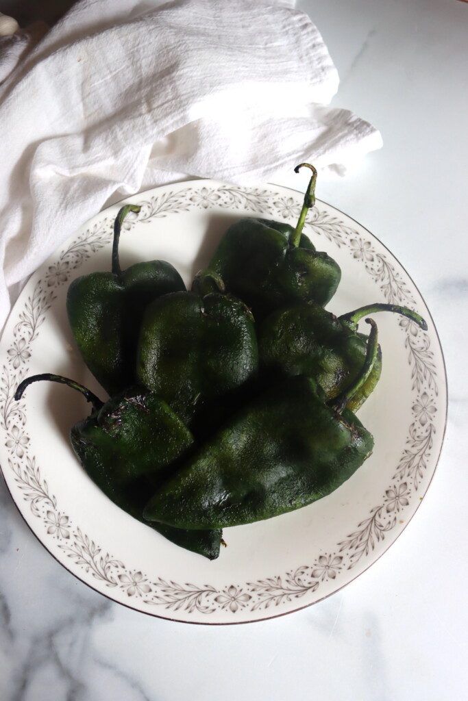 Peeled Poblano Peppers