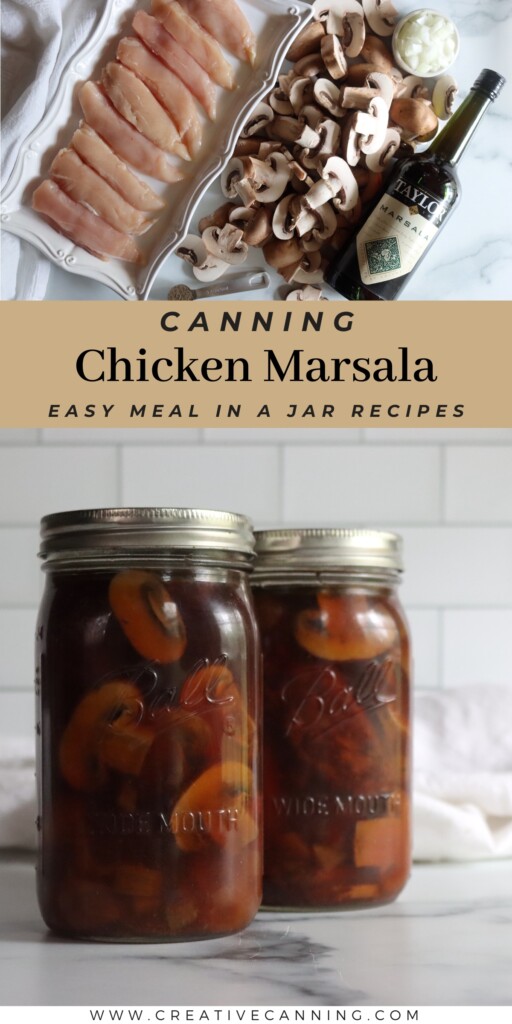Pressure Canning Chicken Marsala