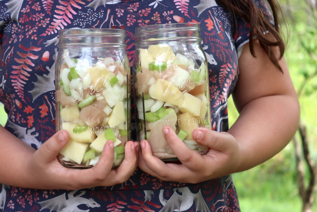 Raw Pack Chicken and Gravy Meal in a Jar