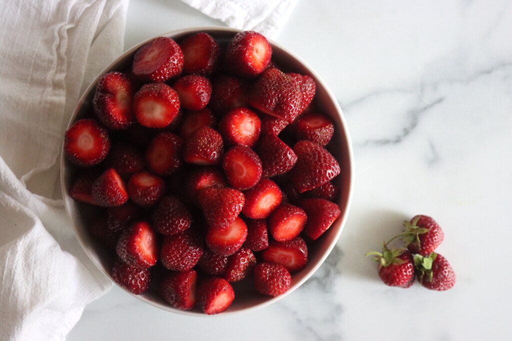 Topped Strawberries for Preserves