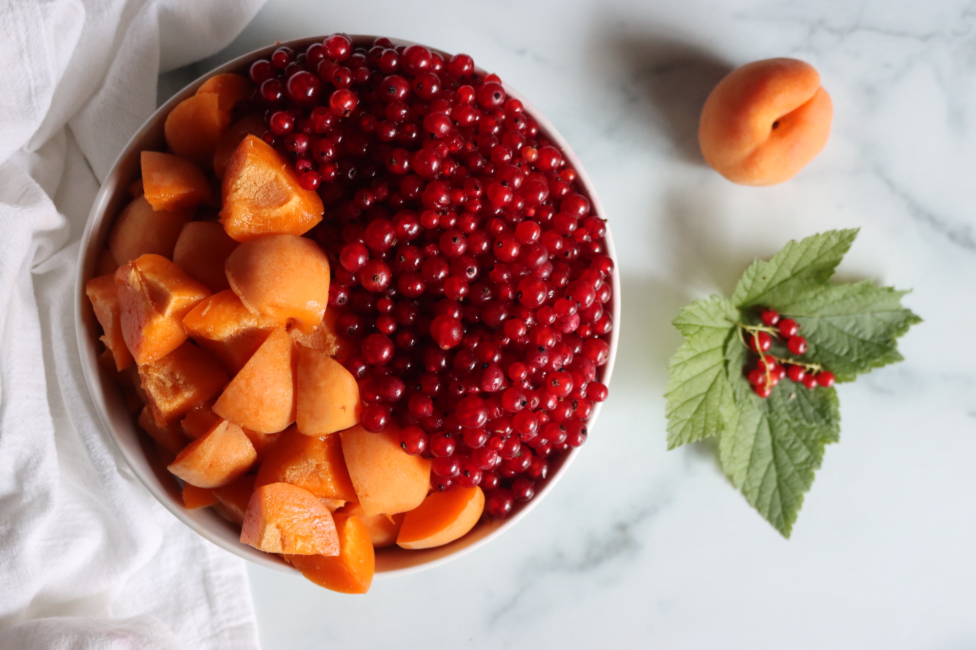 Apricots and Red Currants