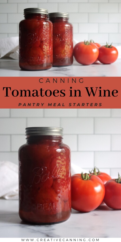 Canning Tomatoes with Wine