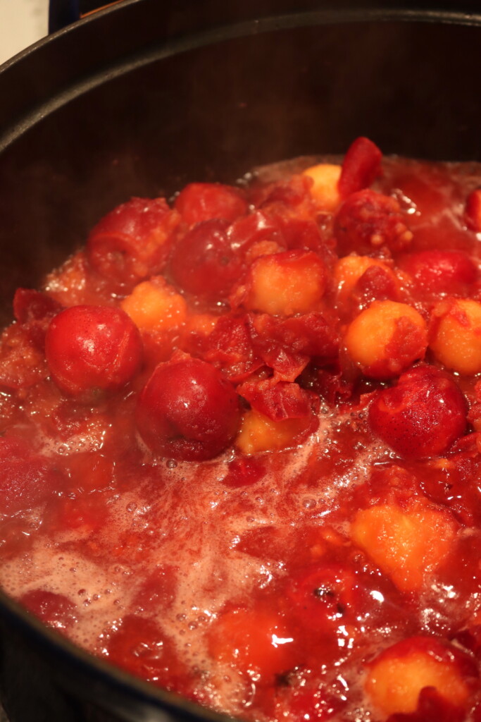 Making Crabapple Sauce