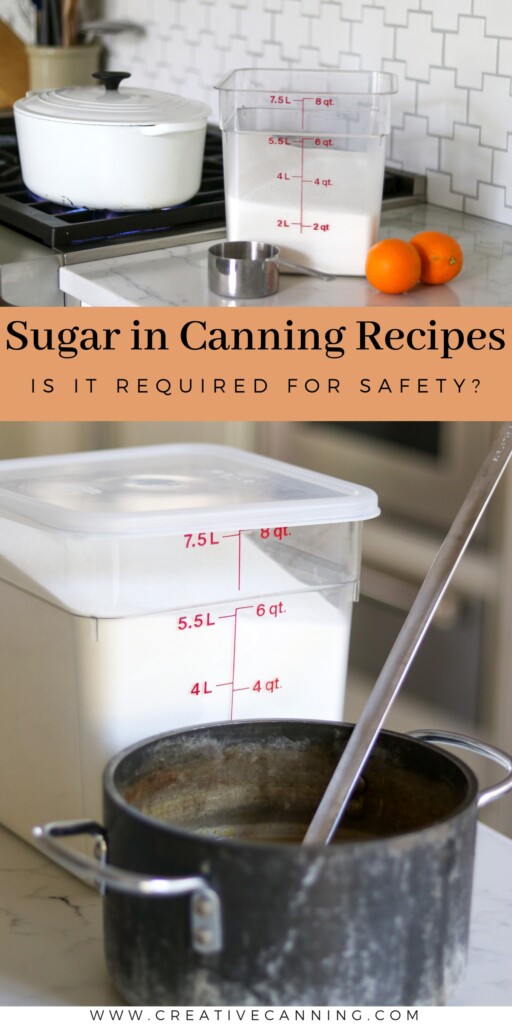 Sugar in Canning Recipes: Is it required for safety?