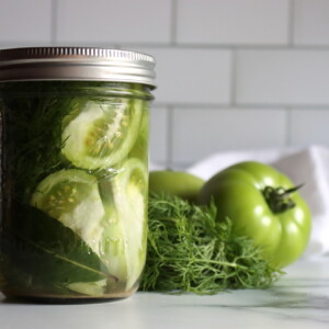 Dill Pickled Green Tomatoes