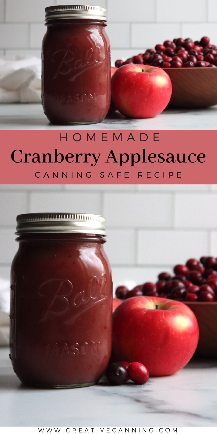 Cranberry Applesauce Recipe for Canning