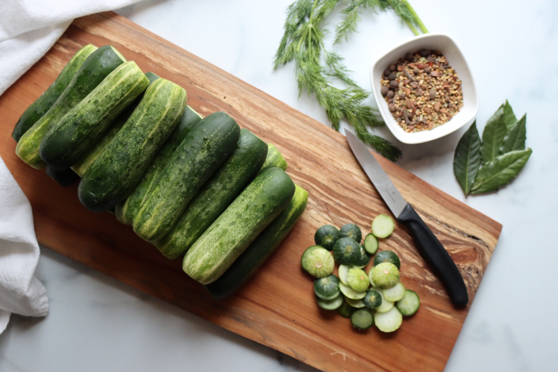 Preparing Deli Style Dill Pickles