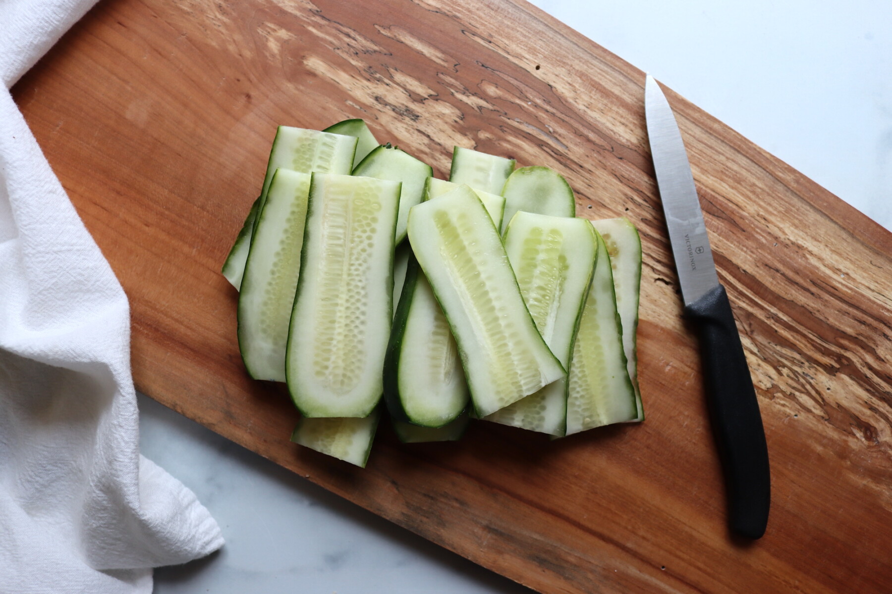 Slicing Deli Style Dill Pickles Slices
