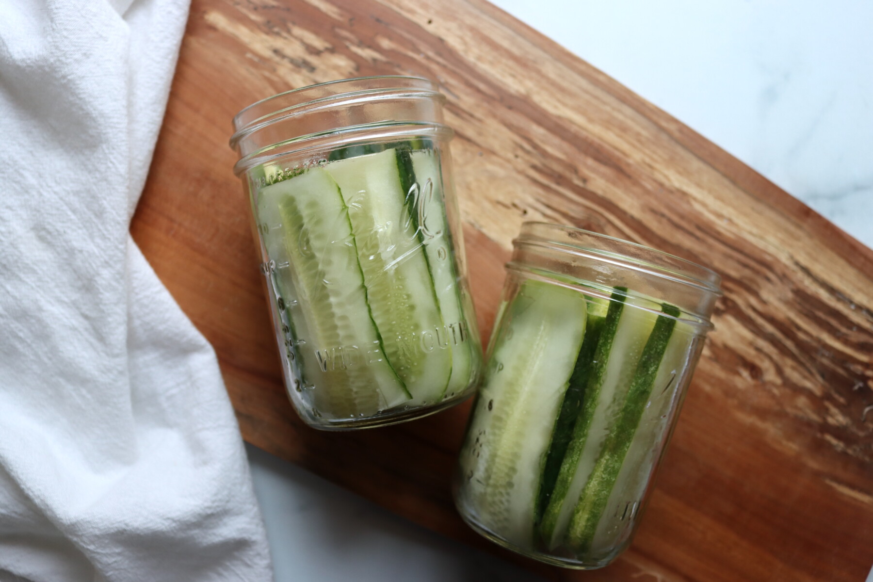 Preparing Deli Style Dill Pickles Slices