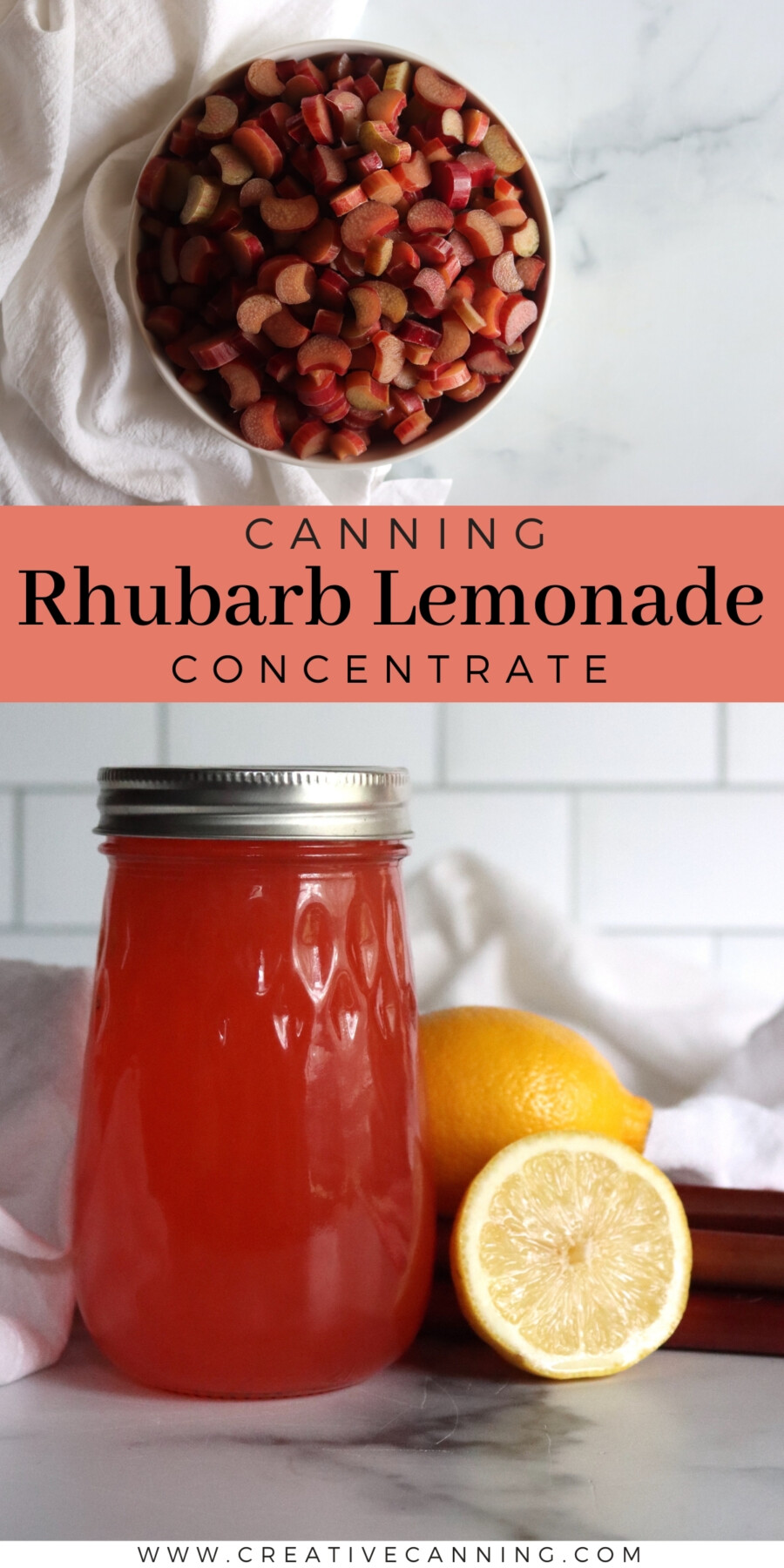 Canning Rhubarb Lemonade Concentrate